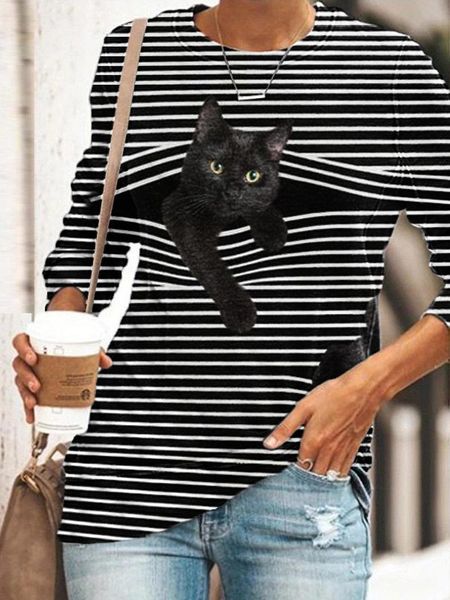 women's t-shirt loose t-shirts women jumpers long sleeve casual woman pullovers female streetwear o-neck stripe oversize 3d tee shirtf, White
women's t-shirt loose t-shirts women jumpers long sleeve casual woman pullovers female streetwear o-neck stripe oversize 3d tee shirtf, White