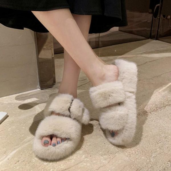 women fur slippers furry slides for autumn faux sandals plush platform flat casual shoes home fashion, Black
women fur slippers furry slides for autumn faux sandals plush platform flat casual shoes home fashion, Black