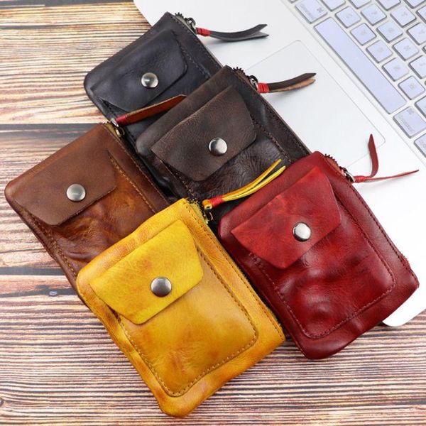 wallets genuine leather coin purse vintage mini zipper case storage bag card holder pocket for men women, Red;black
wallets genuine leather coin purse vintage mini zipper case storage bag card holder pocket for men women, Red;black