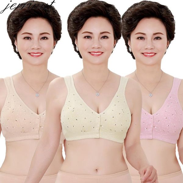 bras jerrinut for women underwear push up bralette bh front button elderly seamless bra wireless plus size soutien gorge, Red;black
bras jerrinut for women underwear push up bralette bh front button elderly seamless bra wireless plus size soutien gorge, Red;black