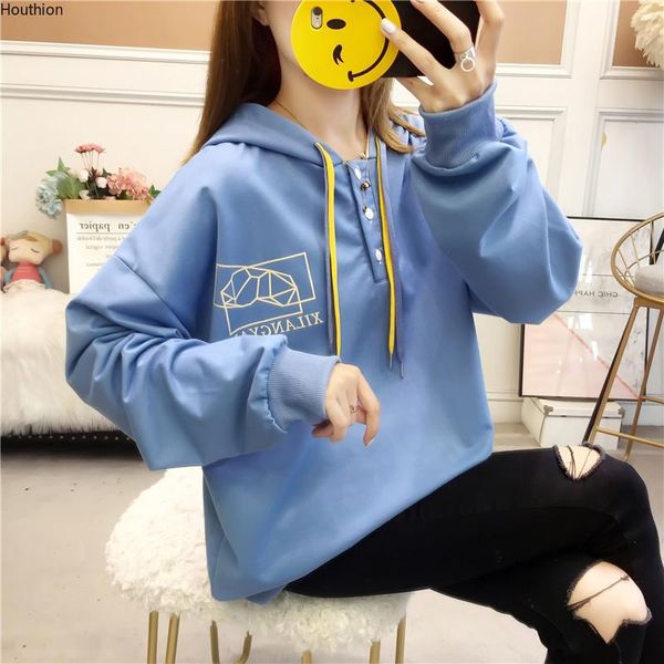 houthion women's sweater the fashion casual temperament loose slim printing hooded collar and long sleeves women sweaters, White;black
houthion women's sweater the fashion casual temperament loose slim printing hooded collar and long sleeves women sweaters, White;black