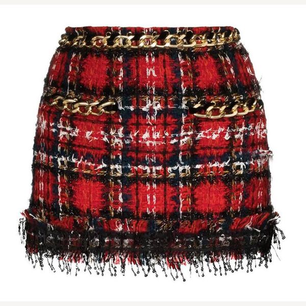 skirts high elastic waist half-body mini skirt women red plaid chain office lady slim fit fashion tide summer 2021 c942, Black
skirts high elastic waist half-body mini skirt women red plaid chain office lady slim fit fashion tide summer 2021 c942, Black