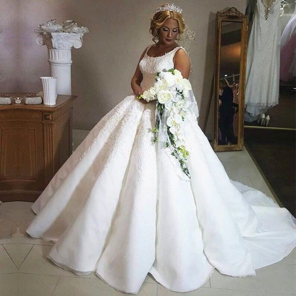 new arrival wedding gown spring backless beaded ball with flowers lace applique luxury bridal dresses, White
new arrival wedding gown spring backless beaded ball with flowers lace applique luxury bridal dresses, White