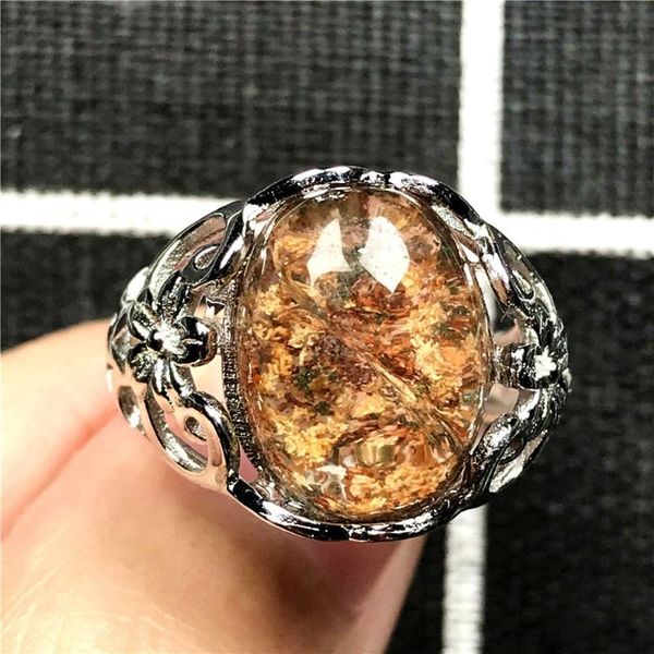 cluster rings 16x11mm natural ghost phantom quartz stone ring for woman man crystal oval beads garden silver adjustable jewelry, Golden;silver
cluster rings 16x11mm natural ghost phantom quartz stone ring for woman man crystal oval beads garden silver adjustable jewelry, Golden;silver
