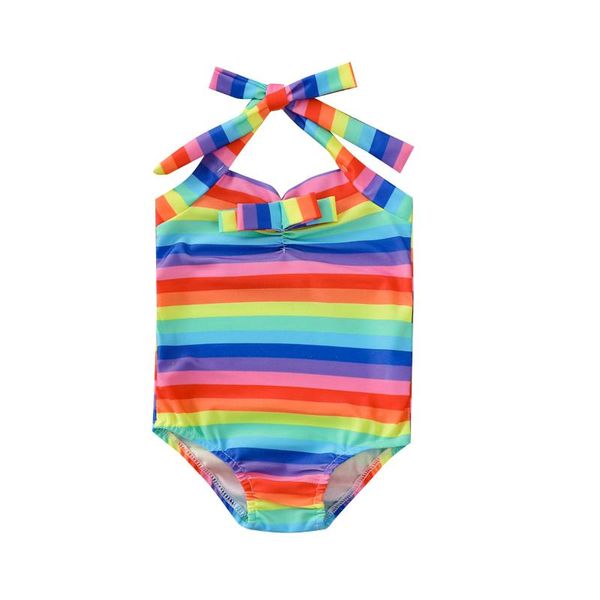 born baby girl swimsuits, one piece halter colorful stripe bathing suits rainbow swimwear one-pieces, Black
born baby girl swimsuits, one piece halter colorful stripe bathing suits rainbow swimwear one-pieces, Black