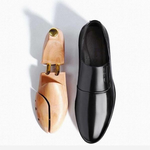 dress shoes business men's without lace up slip on smooth leather gentleman's pointed casual, Black
dress shoes business men's without lace up slip on smooth leather gentleman's pointed casual, Black