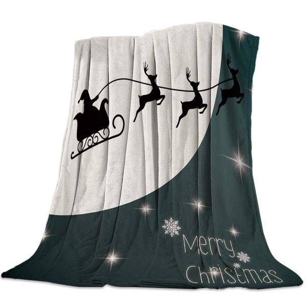 Flannel Fleece Blanket 50x80 inch, Bed Sofa and Couch Decorative Blanket, Santa Claus Pulling A Sleigh Round Moon Washable
Flannel Fleece Blanket 50x80 inch, Bed Sofa and Couch Decorative Blanket, Santa Claus Pulling A Sleigh Round Moon Washable