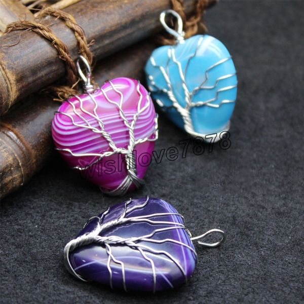 healing reiki natural agates stone heart pendants charms ethnic charm wire wrapped stripe onyx pendant for lover couples jewelry gifts, Bronze;silver
healing reiki natural agates stone heart pendants charms ethnic charm wire wrapped stripe onyx pendant for lover couples jewelry gifts, Bronze;silver
