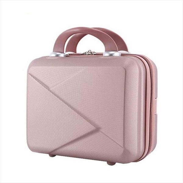 14 inches zipper lady cosmetic bags business abs fashion light suitcase for makeup toiletry 
14 inches zipper lady cosmetic bags business abs fashion light suitcase for makeup toiletry