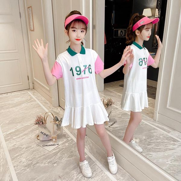 girls casual loose letter dress 2021 summer medium and big kids lapel short sleeve sports 12 years old girl's dresses, Red;yellow
girls casual loose letter dress 2021 summer medium and big kids lapel short sleeve sports 12 years old girl's dresses, Red;yellow