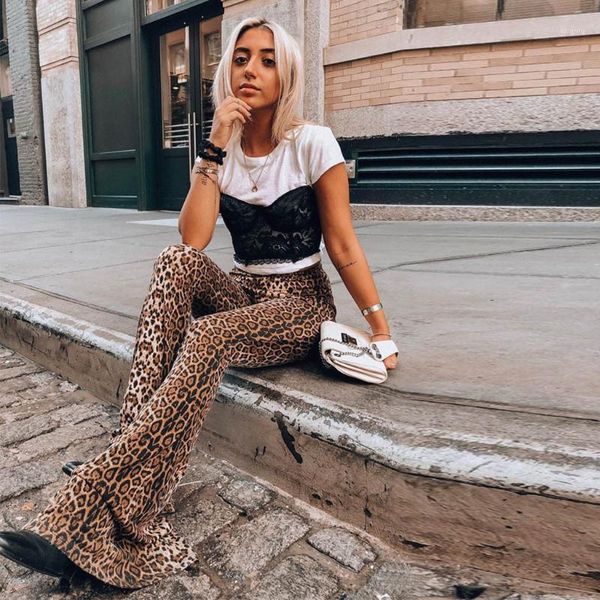 women's pants & capris women casual leopard print high waisted slim fit wide leg flare street style in stock, Black;white
women's pants & capris women casual leopard print high waisted slim fit wide leg flare street style in stock, Black;white
