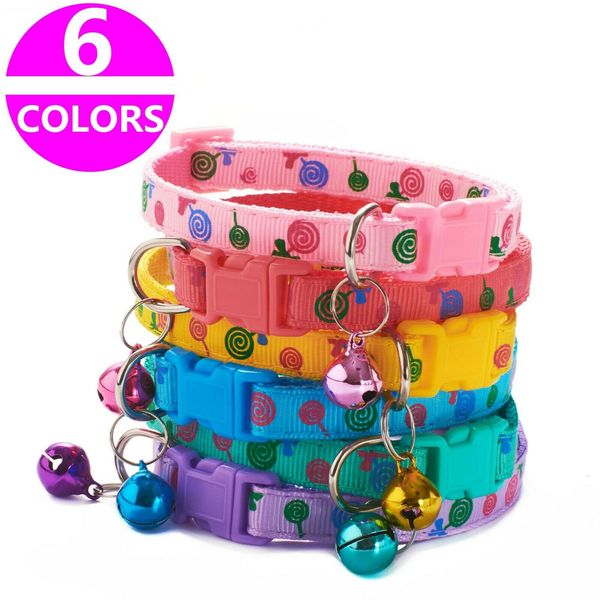 pet collar nylon small dog adjustable puppy bell snap buckle kitten cat collar six colors
pet collar nylon small dog adjustable puppy bell snap buckle kitten cat collar six colors