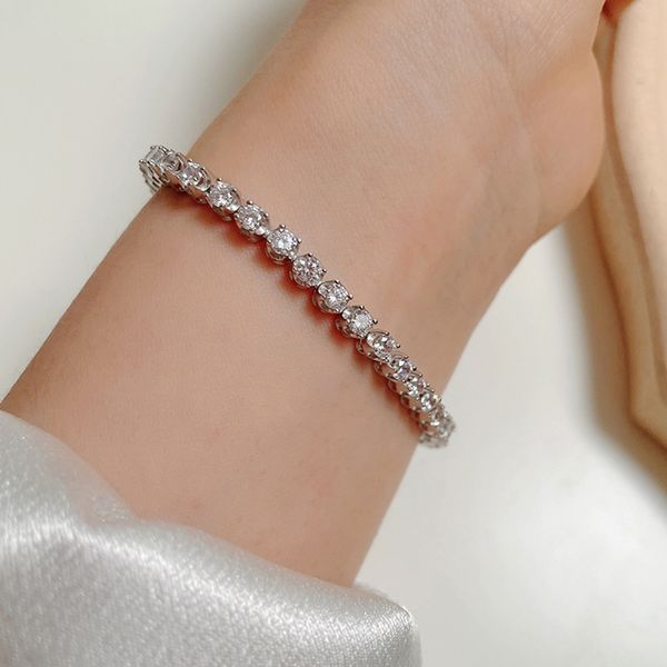 real 925 silver 15-18cm tennis bracelet with full 3mm sparkly zircon luxury fine jewelry for wedding, Golden;silver
real 925 silver 15-18cm tennis bracelet with full 3mm sparkly zircon luxury fine jewelry for wedding, Golden;silver