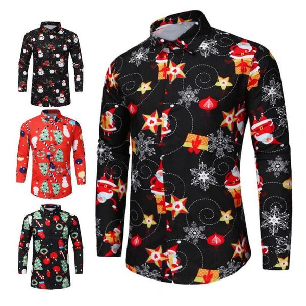 men's casual shirts great autumn shirt slim snowman holiday santa claus christmas, White;black
men's casual shirts great autumn shirt slim snowman holiday santa claus christmas, White;black