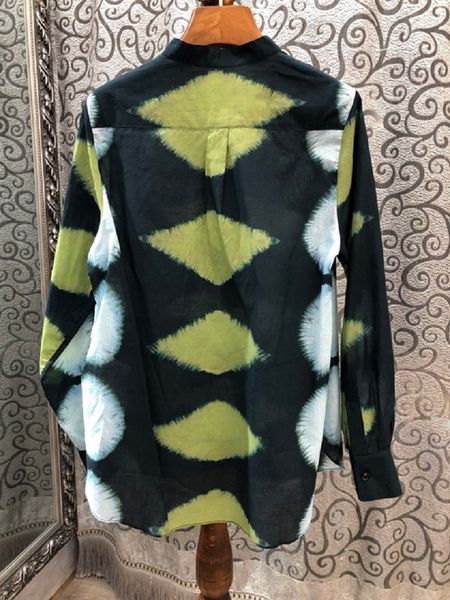 women's jackets jackets 100%cotton blouses spring fashion women geometric prints long sleeve basic ladies casual vintage blouse s pmtg, Black;brown
women's jackets jackets 100%cotton blouses spring fashion women geometric prints long sleeve basic ladies casual vintage blouse s pmtg, Black;brown