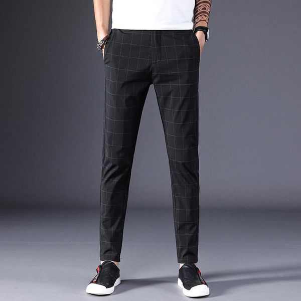 fashion men pants slim fit spring business flat classic full length casual trousers male men's, Black
fashion men pants slim fit spring business flat classic full length casual trousers male men's, Black