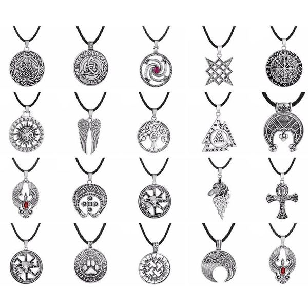 pendant necklaces qiming 10pcs/lot runes viking necklace for men slavic kolovrat talisman amulet wolf vintage rock gothic women, Silver
pendant necklaces qiming 10pcs/lot runes viking necklace for men slavic kolovrat talisman amulet wolf vintage rock gothic women, Silver
