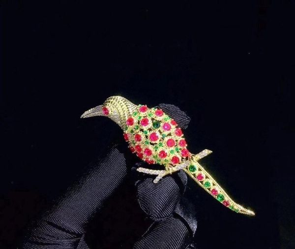 animal 925 sterling silver with cubic zircon bird brooch multi color fine women jewelry 20*77mm, Gray
animal 925 sterling silver with cubic zircon bird brooch multi color fine women jewelry 20*77mm, Gray