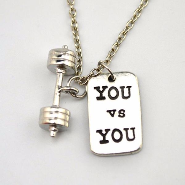 drop barbell dumbbell i will you and strong is beautiful choose strength weakness a choice fitness necklace pendant necklaces, Silver
drop barbell dumbbell i will you and strong is beautiful choose strength weakness a choice fitness necklace pendant necklaces, Silver