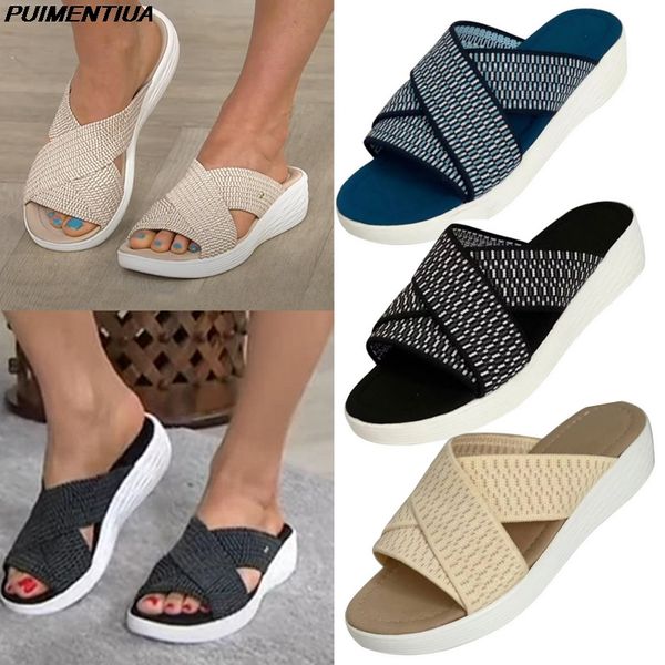 puimentiua sandals for women stretch cross ortc slide sandals casual anti-slip slippers comfort sandal women sandalias 222, Black
puimentiua sandals for women stretch cross ortc slide sandals casual anti-slip slippers comfort sandal women sandalias 222, Black