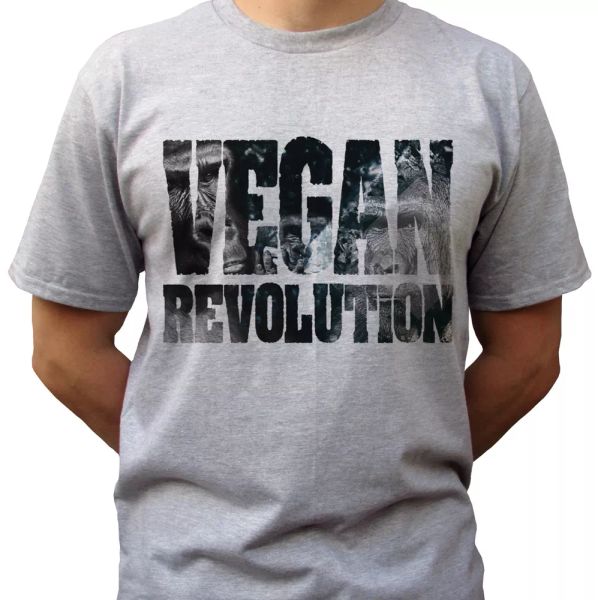vegan revolution grey t shirt veggie tee vegetarian design - mens sizes, White;black
vegan revolution grey t shirt veggie tee vegetarian design - mens sizes, White;black