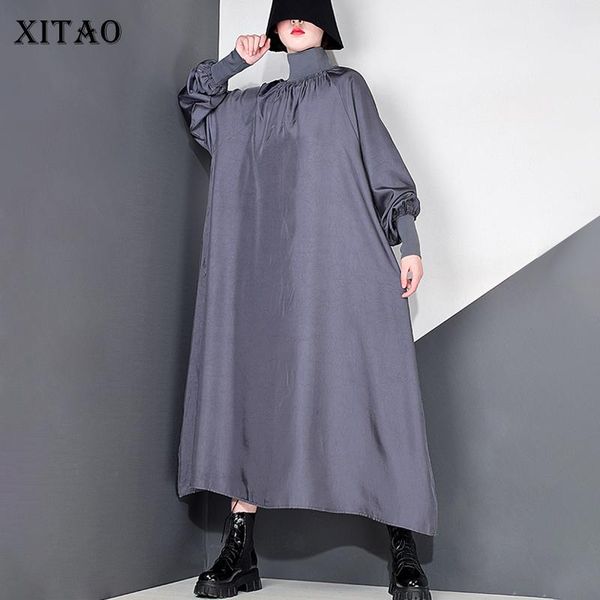 casual dresses xitao patchwork dress women trendy fashion style turtleneck collar long lantern sleeve pullover solid color dzl2167, Black;gray
casual dresses xitao patchwork dress women trendy fashion style turtleneck collar long lantern sleeve pullover solid color dzl2167, Black;gray