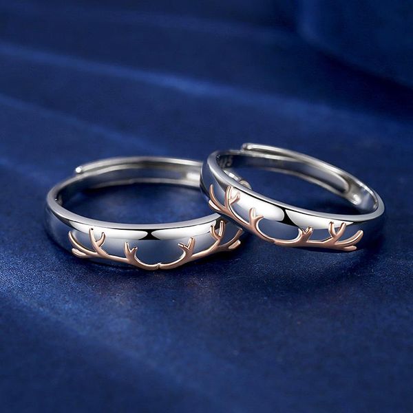 cluster rings caevkceai 925 sterling silver simple couple ring lovers' geometric wedding engagement fine jewelry engrave, Golden;silver
cluster rings caevkceai 925 sterling silver simple couple ring lovers' geometric wedding engagement fine jewelry engrave, Golden;silver