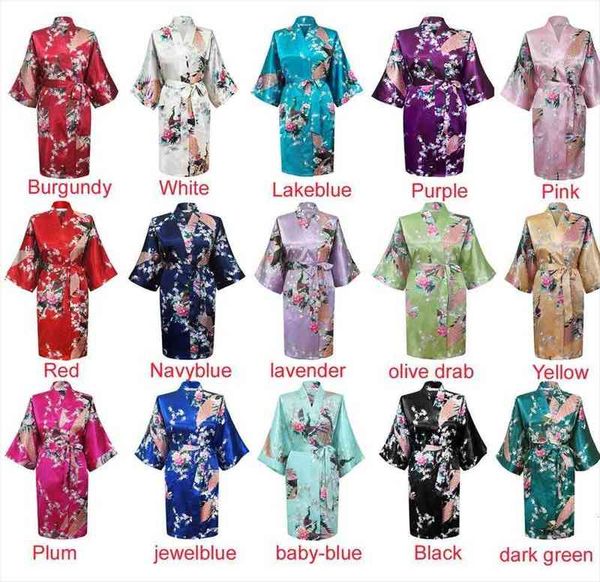 wholesale flower amp peacock kimono womens sleepwears bathrobe satin soft mini bride bridesmaid wedding robe dressing party 45, Black;red
wholesale flower amp peacock kimono womens sleepwears bathrobe satin soft mini bride bridesmaid wedding robe dressing party 45, Black;red