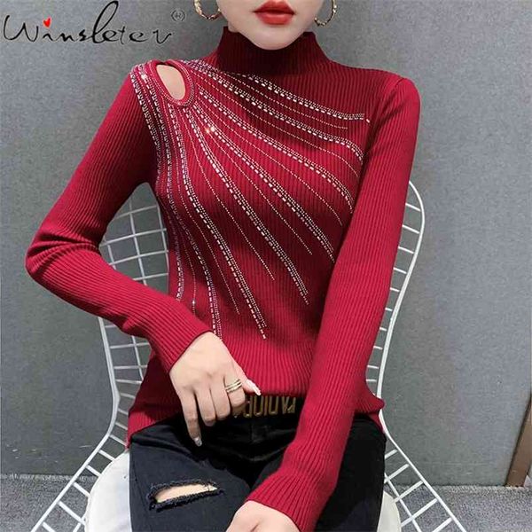 spring sweater women girls turtleneck diamonds pullover knitted slim stretchy hollow out t0d002a 210421, Black;white
spring sweater women girls turtleneck diamonds pullover knitted slim stretchy hollow out t0d002a 210421, Black;white