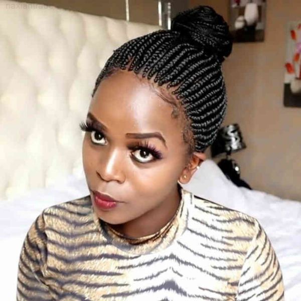 braided wig women's short curly elastic net chemical fiber heaear box braid wigs, Black
braided wig women's short curly elastic net chemical fiber heaear box braid wigs, Black