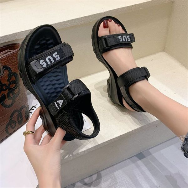 womens shoes summer new thick-soled increased casual sports breathable wild net red student sandals1, Black
womens shoes summer new thick-soled increased casual sports breathable wild net red student sandals1, Black
