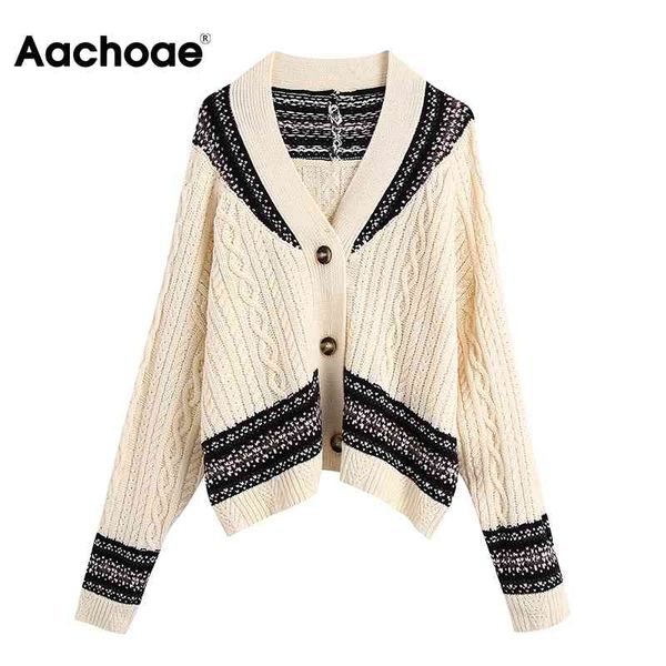 aachoae loose v neck patchwork knitted cardigan women vintage batwing long sleeve sweater single breasted chic outerwear 210413, White;black
aachoae loose v neck patchwork knitted cardigan women vintage batwing long sleeve sweater single breasted chic outerwear 210413, White;black
