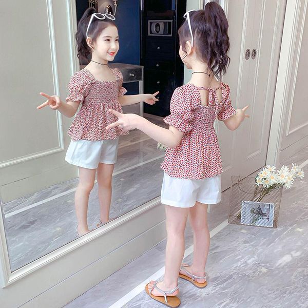 summer girls clothes set fashion short sleeve floral shirt and shorts for girl kids children clothing sets i37, White
summer girls clothes set fashion short sleeve floral shirt and shorts for girl kids children clothing sets i37, White