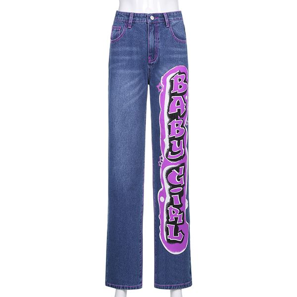 2011vintage letter print y2k straight jeans women harajuku streetwear retro mom jeans denim high waist aesthetic pants cuteandpsycho, Blue
2011vintage letter print y2k straight jeans women harajuku streetwear retro mom jeans denim high waist aesthetic pants cuteandpsycho, Blue