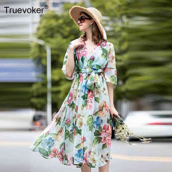 turevoker high street designer runway dres's half sleeve floral printed with sashes midi casual resort dresses 210602, Black;gray
turevoker high street designer runway dres's half sleeve floral printed with sashes midi casual resort dresses 210602, Black;gray