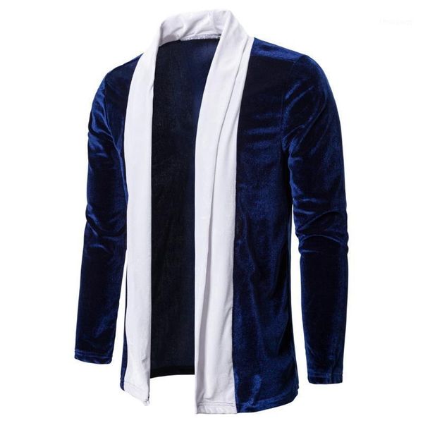men's jackets luxury men gold velvet soft cardigan coats mens slim fit long sleeve outwear features male coat casacas para hombre, Black;brown
men's jackets luxury men gold velvet soft cardigan coats mens slim fit long sleeve outwear features male coat casacas para hombre, Black;brown