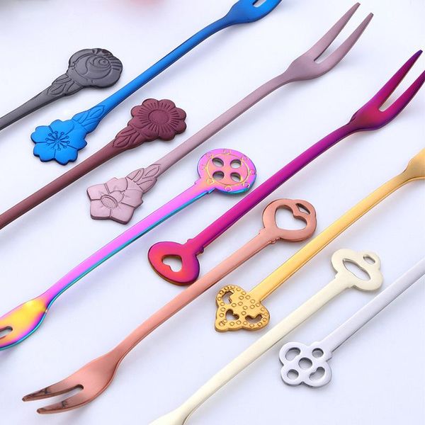 forks 1pcs cake dessert silverware stainless steel fruit fork stirring table decoration multi purpose flower pattern
forks 1pcs cake dessert silverware stainless steel fruit fork stirring table decoration multi purpose flower pattern