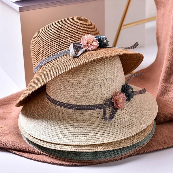beach hat women summer european and american version of small flower bow straw outing all-match sun protection wide brim hats, Blue;gray
beach hat women summer european and american version of small flower bow straw outing all-match sun protection wide brim hats, Blue;gray