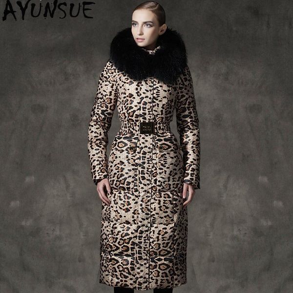 white down jacket woman hooded leopard winter coat women long warm puffer raccon fur collar chaqueta mujer my206 kj2603 women's & parka, Black
white down jacket woman hooded leopard winter coat women long warm puffer raccon fur collar chaqueta mujer my206 kj2603 women's & parka, Black