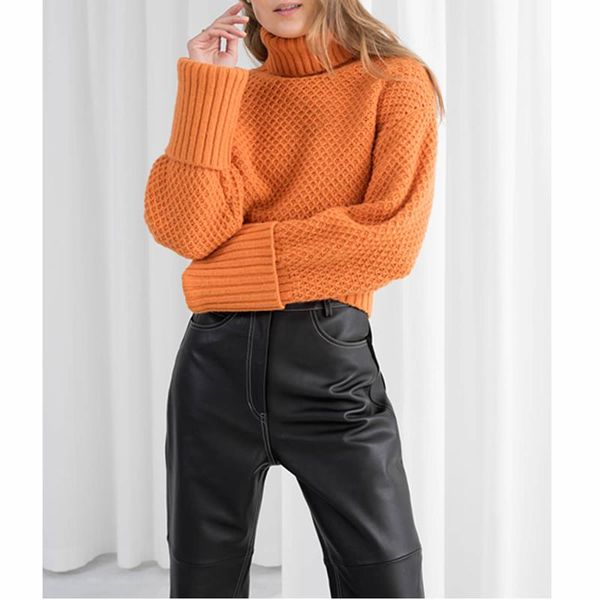 women's sweaters women outwear sweater loose thermal candy color 2021 winter fashion ladies turtleneck warm pullovers, White;black
women's sweaters women outwear sweater loose thermal candy color 2021 winter fashion ladies turtleneck warm pullovers, White;black