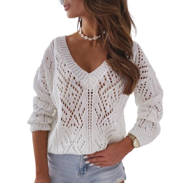women's sweaters vicabo hollow out white knitted women baggy v-neck pullover long sleeve korean sweater winter jumper, White;black
women's sweaters vicabo hollow out white knitted women baggy v-neck pullover long sleeve korean sweater winter jumper, White;black
