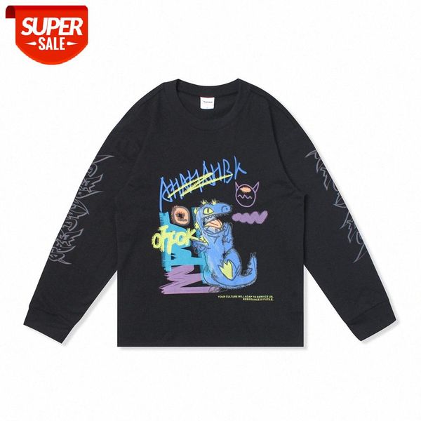 graffiti printed long-sleeved t-shirt men's street fun flow lazy style loose round neck bottoming shirt #va01, White;black
graffiti printed long-sleeved t-shirt men's street fun flow lazy style loose round neck bottoming shirt #va01, White;black
