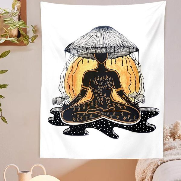 tapestries mushroom girl wall hanging tapestry crystals botanical fungi art black white witchy boho decor
tapestries mushroom girl wall hanging tapestry crystals botanical fungi art black white witchy boho decor