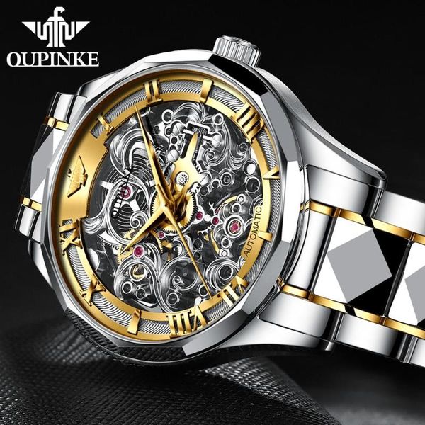 wristwatches oupinke 2021 fashion men mechanical watches leather strap automatic sapphire skeleton hollow waterproof wristwatch, Slivery;brown
wristwatches oupinke 2021 fashion men mechanical watches leather strap automatic sapphire skeleton hollow waterproof wristwatch, Slivery;brown