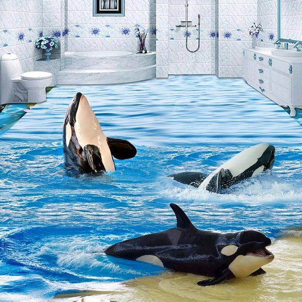 wallpapers custom 3d flooring mural wallpaper dolphin ocean waves toilet bathroom bedroom floor sticker waterproof self-adhesive painting
wallpapers custom 3d flooring mural wallpaper dolphin ocean waves toilet bathroom bedroom floor sticker waterproof self-adhesive painting