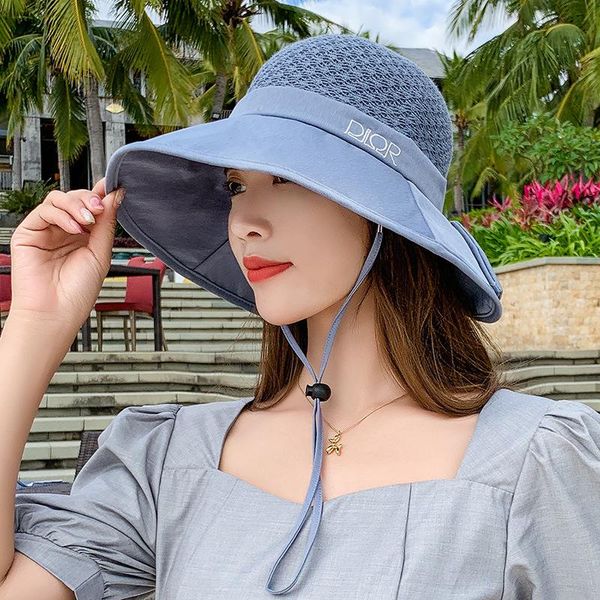 Spring And Autumn Sunshade Cap Children's Summer Sun Hat Big Brim Foldable UV Protection Windproof Cycling Wide Hats, Blue;gray
Spring And Autumn Sunshade Cap Children's Summer Sun Hat Big Brim Foldable UV Protection Windproof Cycling Wide Hats, Blue;gray