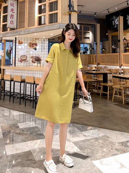 cotton hemp dress women's summer small slim loose large age reducing linen shirt skirt, Black;gray
cotton hemp dress women's summer small slim loose large age reducing linen shirt skirt, Black;gray