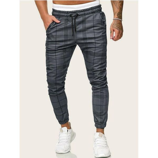 men's pants men plaid casual sport long male slim fit trousers running gym drawstring sweatpants plus size, Black
men's pants men plaid casual sport long male slim fit trousers running gym drawstring sweatpants plus size, Black
