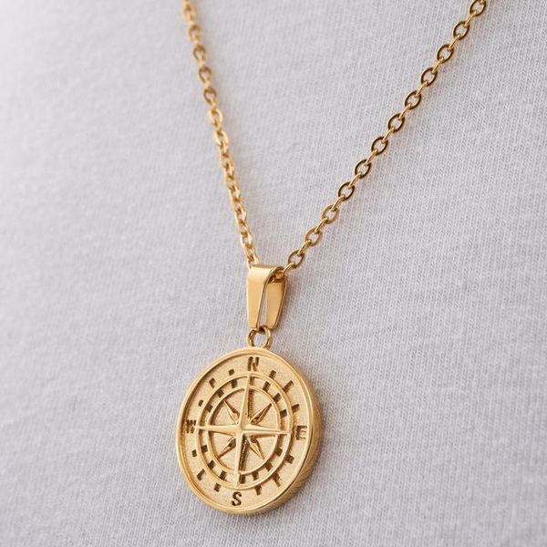 pendant necklaces stainless steel compass necklace for men women medal gold/ sliver color mirror polished hip hop jewelry, Silver
pendant necklaces stainless steel compass necklace for men women medal gold/ sliver color mirror polished hip hop jewelry, Silver