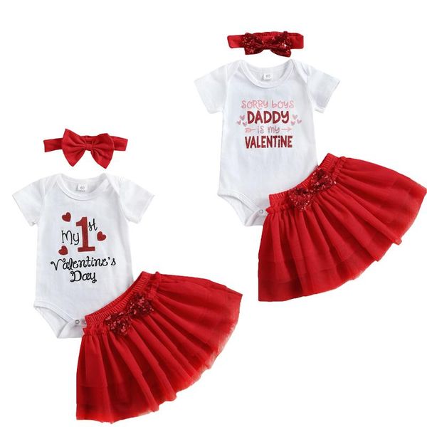 clothing sets valentines days born baby girls clothes 3pcs letter floral romper lace tutu skirts headband 0-3y, White
clothing sets valentines days born baby girls clothes 3pcs letter floral romper lace tutu skirts headband 0-3y, White